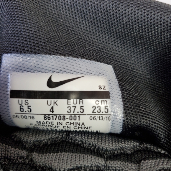 Nike W Roshe Two 2 Hi Flynit Black Black Sneaker Shoes Boots RARE - Picture 8 of 12